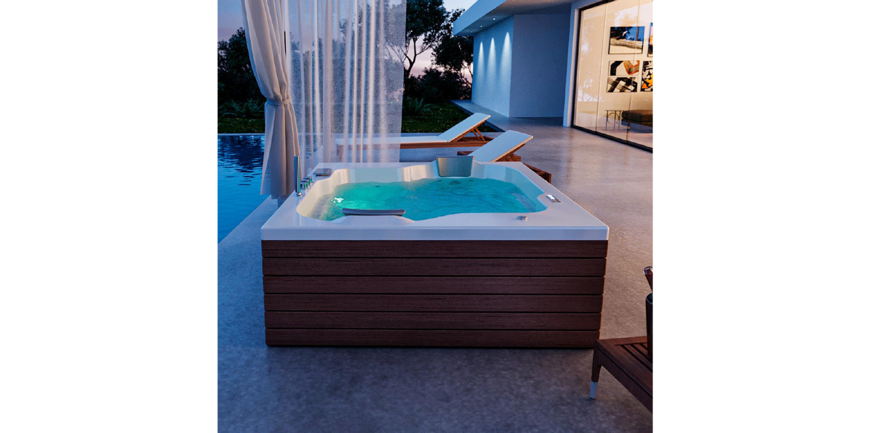 Hidromasaje Bonaire Isla 183X152 / Porta